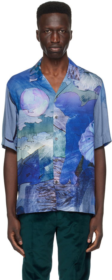 Skjorta Paul Smith Paul Smith Graphic Print Shirt Blå | M1R-905U-M02250-47, 0
