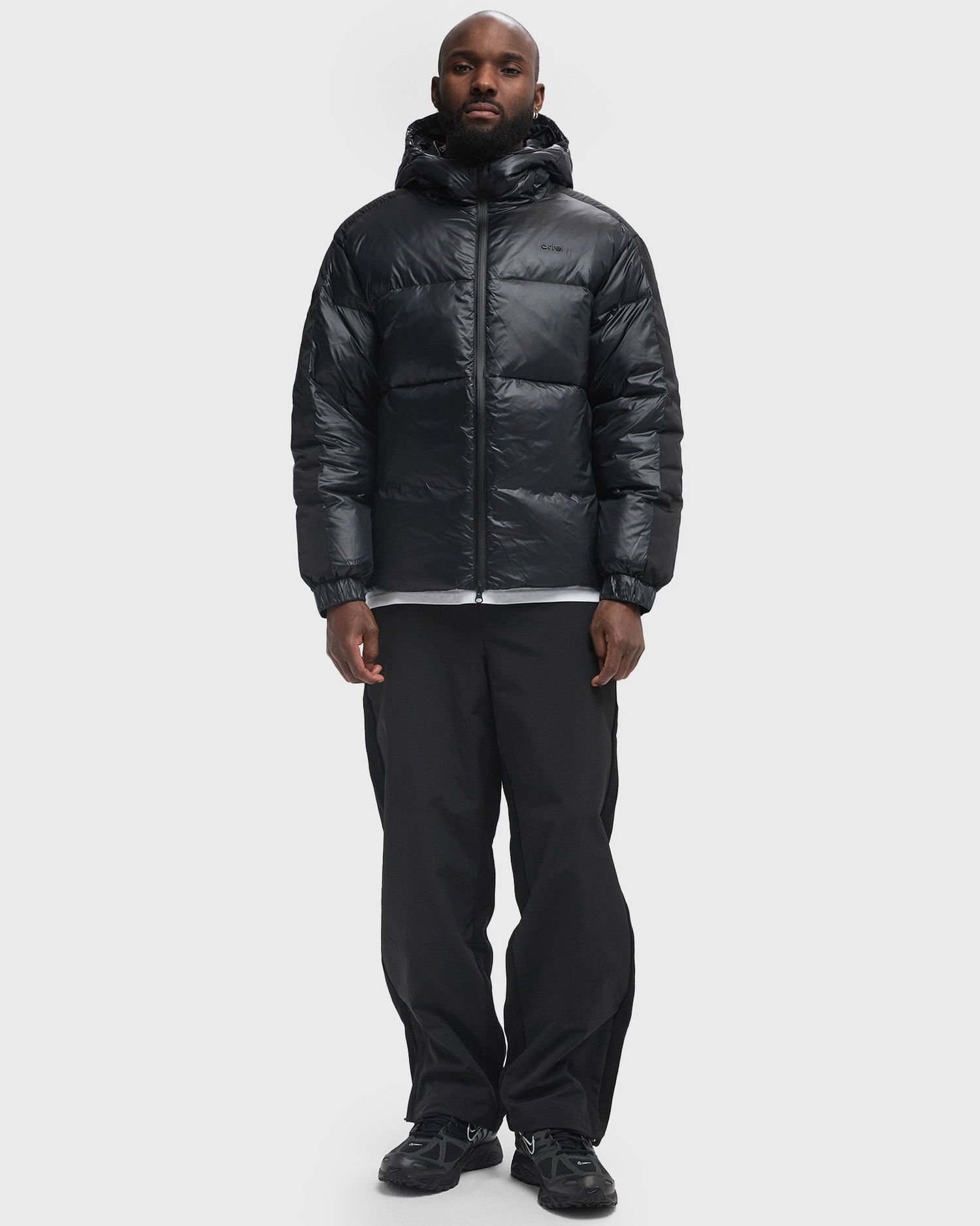 Pufferjacka Arte Antwerp Shiny Puffer Jacket Svart | AW24-077J-BLACK, 1