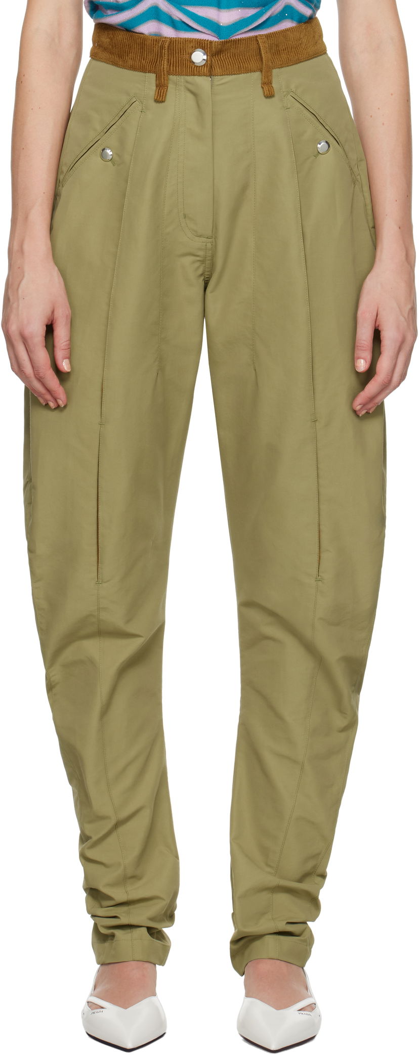 Byxor KIKO KOSTADINOV Chasseur Trousers Grön | KKWAW24T02-7