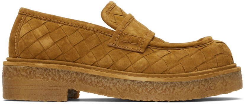 Sneakers och skor Bottega Veneta Bottega Veneta Haddock Suede Platform Loafers Brun | 806935 V3QE0 2615