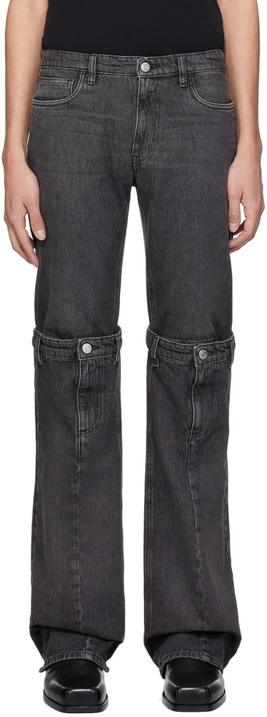 Jeans Coperni Open Knee Jeans Svart | COPP55852MEN