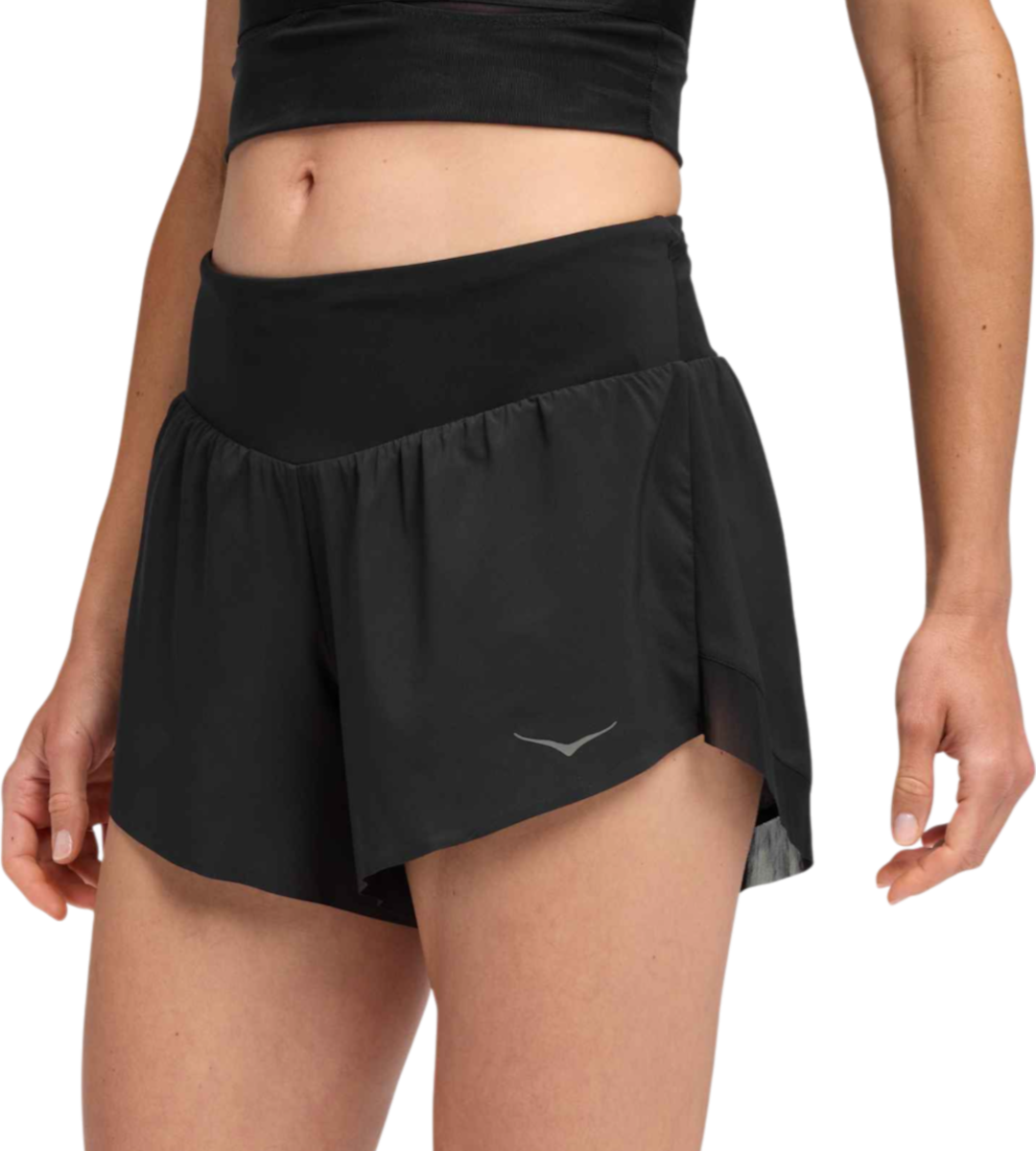 Shorts Hoka One One Hoka Glide 4" Shorts Svart | 1176974-blk, 0