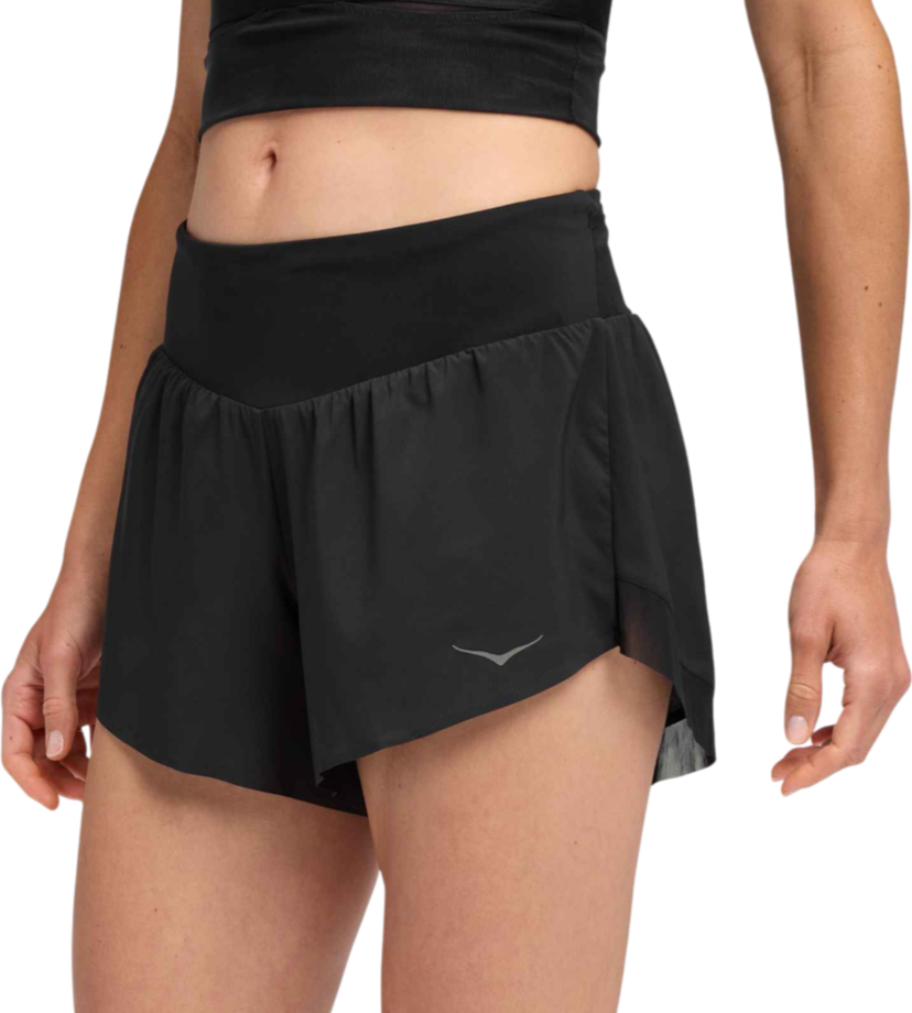 Shorts Hoka One One Hoka Glide 4" Shorts Svart | 1176974-blk