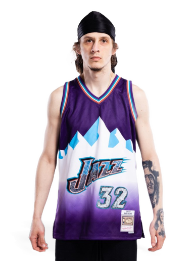 Jersey Mitchell & Ness 75th Anniversary Swingman Jersey Karl Malone Purpur | SMJY1202-UJA96KMAPURP