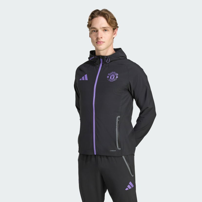 Byxor adidas Performance Manchester United Tiro 25 Competition Vis Travel Pants Svart | JV5351