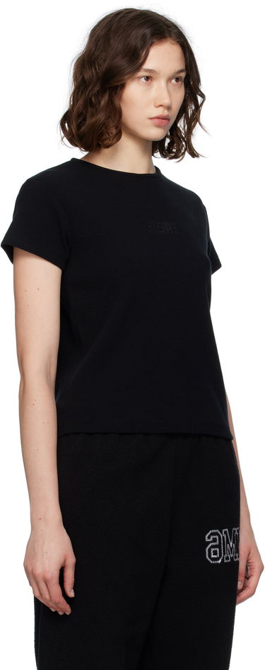 T-shirt Maison Margiela MM6 Maison Margiela Ribbed T-Shirt Svart | S52GC0357 M20122, 1