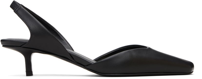 Skovård Loulou de Saison Loulou de Saison Akila LDS Leather Slingback Heels Svart | AKILA LDS