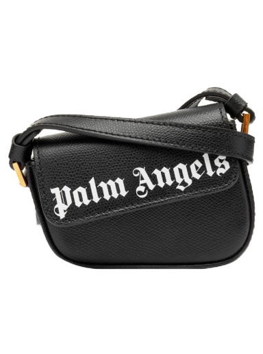 Axelväska Palm Angels Mini Crash Bag Svart | PWNX003F22LEA0011001