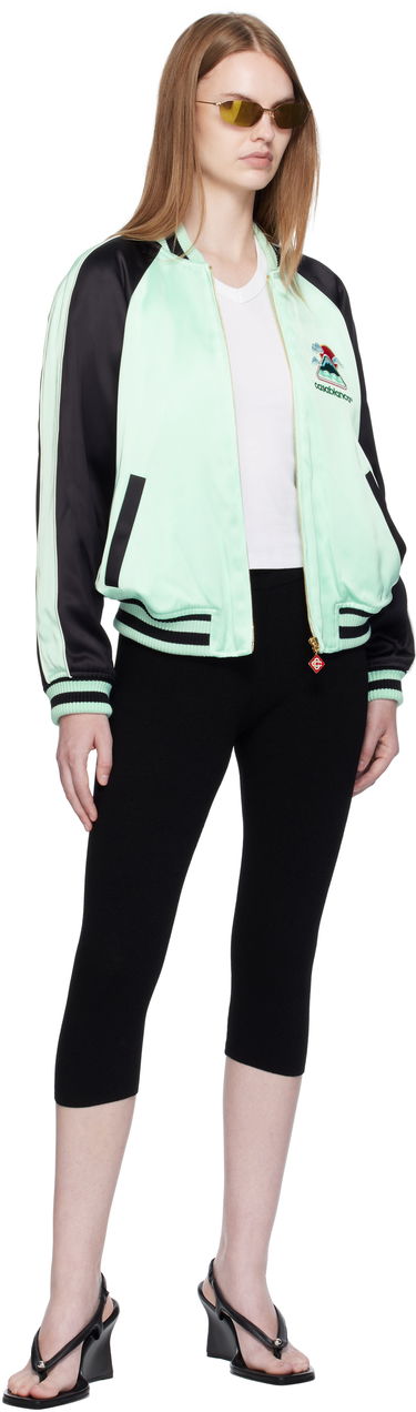 Bomberjacka Casablanca Casablanca Embroidered Satin Bomber Jacket Grön | WPF25-JK-373-01, 3