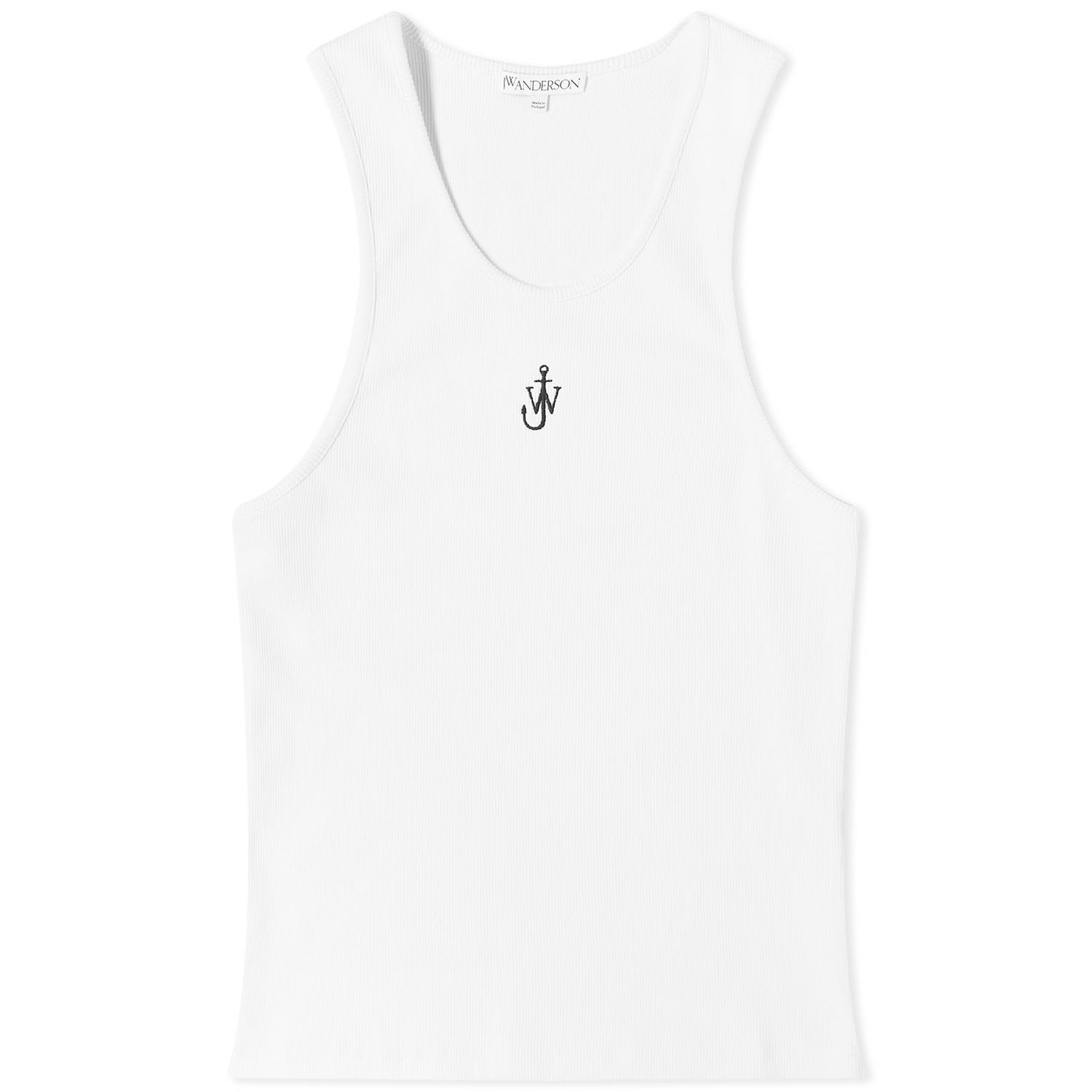 Linne JW Anderson Anchor Embroidery Tank Vest Vit | JO0205-PG1512-001, 0