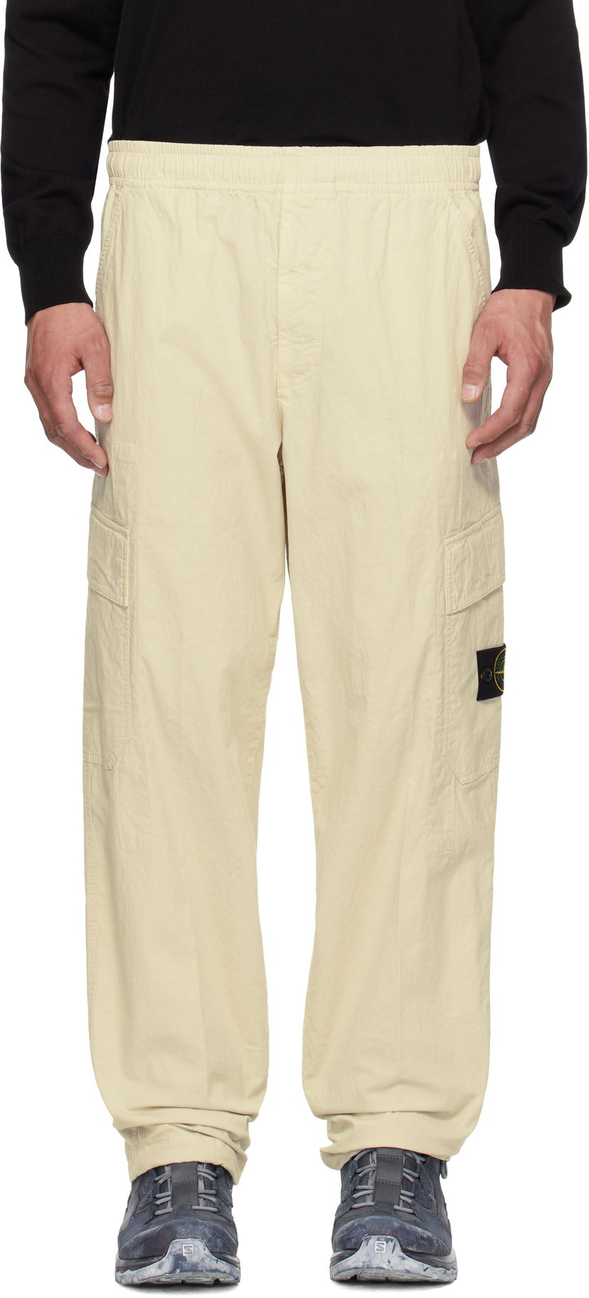 Cargo byxor Stone Island Stone Island Mil-Spec Stretch Ripstop Cargo Pants Beige | K1S15 3100022 S0063