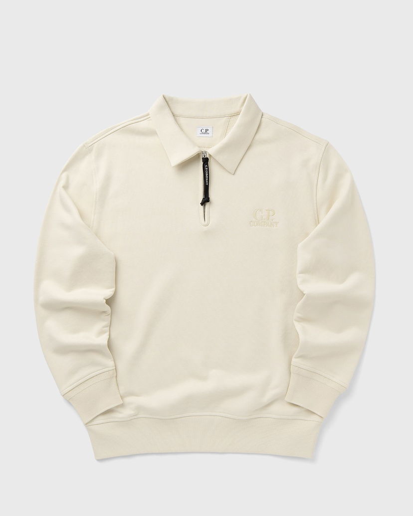 Sweatshirt C.P. Company CP Company Half Zip Polo Sweatshirt Beige | 19CMSS140A005086W-402