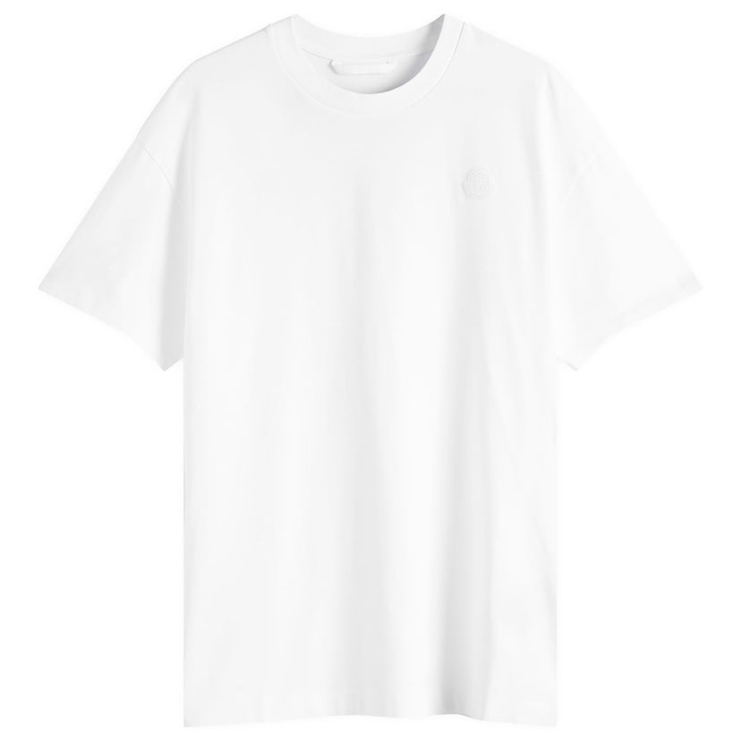 T-shirt Moncler Moncler Combed Cotton Jersey T-Shirt, Size Large Vit | 8C000-17-89AUG-00A