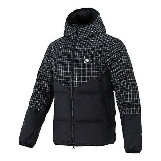 Pufferjacka Nike Hooded Down Jacket Svart | DD6964-010