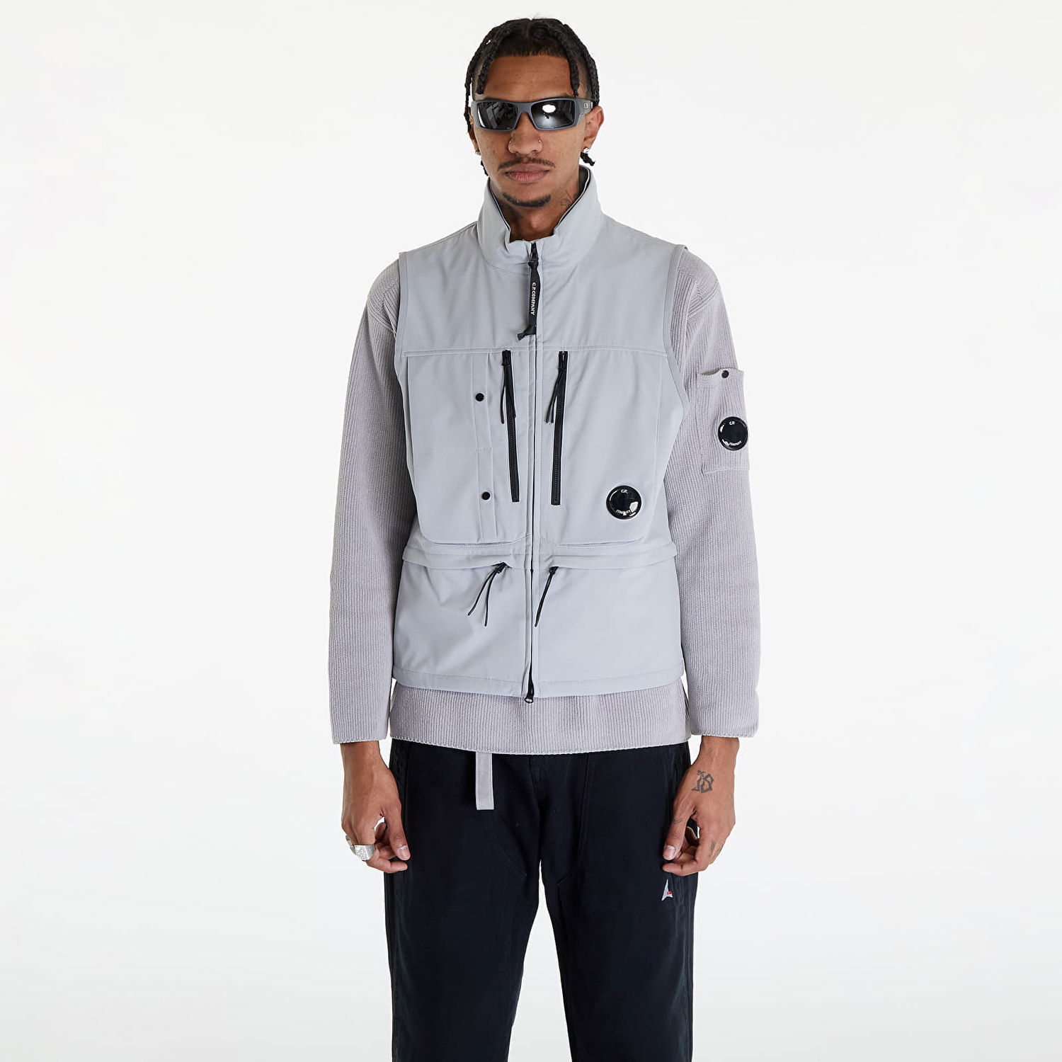 Väst C.P. Company Vest Drizzle Grey Grå | 16CMOW105A005968A-913, 0