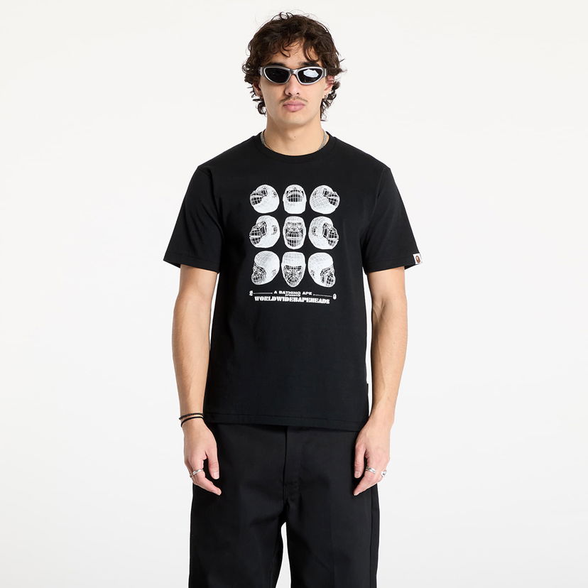 T-shirt BAPE Black Short Sleeve Graphic T-Shirt Svart | 001CSK701006M BLK