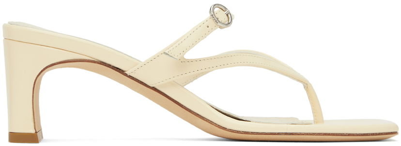 Kläder Aeyde Aeyde Giselle Heeled Thong Sandals Beige | A11-HS-GLIS55TB27-SS24-100-028