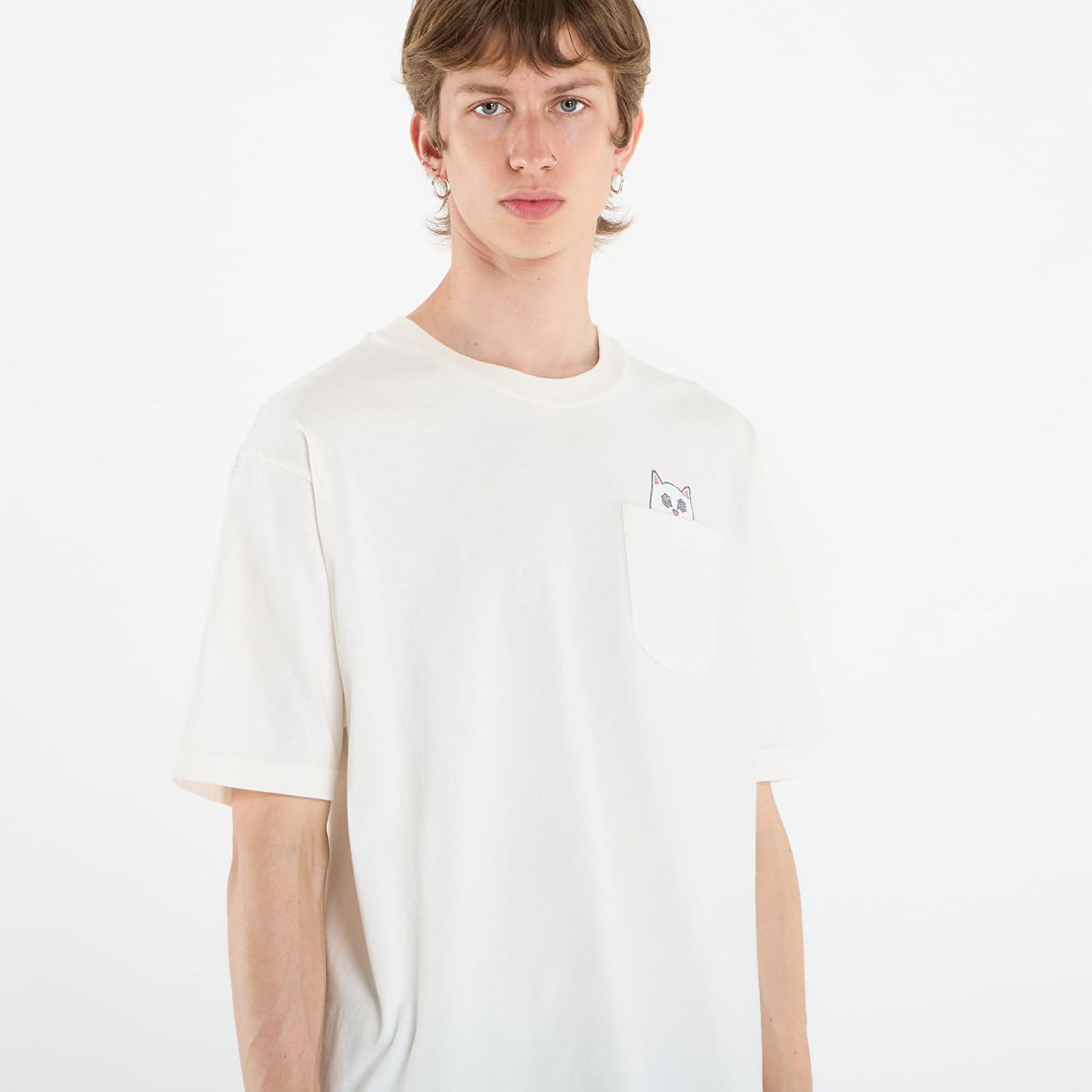 T-shirt RIPNDIP RIPNDIP Nut Then Bolt Pocket T-Shirt Vit | RNDFALL25118, 1