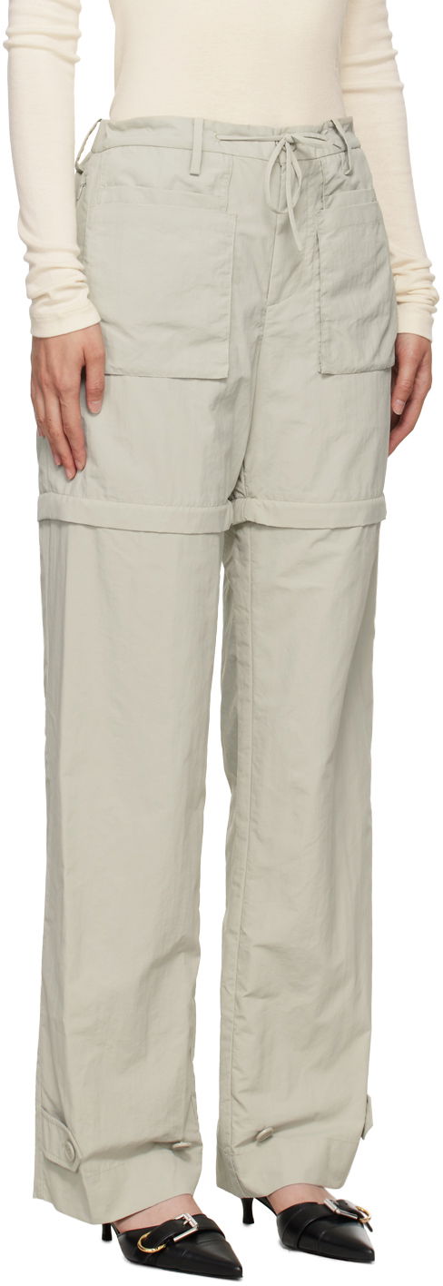 Byxor Helmut Lang Helmut Lang Convertible Utility Trousers Grön | O05HM201, 1