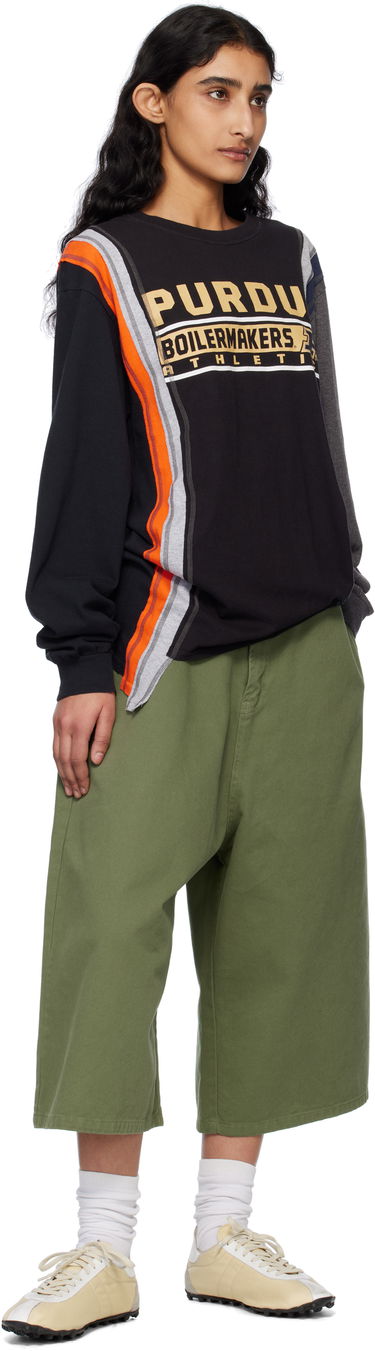 Sweater Needles NEEDLES 7 Cuts College Long Sleeve T-Shirt Svart | QV409, 3