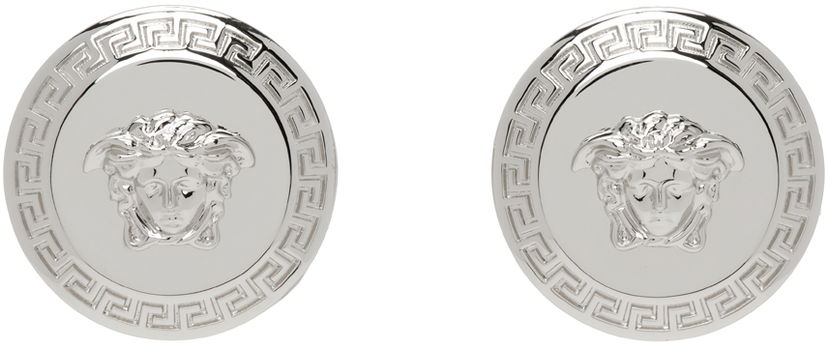 Örhängen Versace Silver Tribute Medusa Stud Earrings Metallisk | DG2G411_DJMT