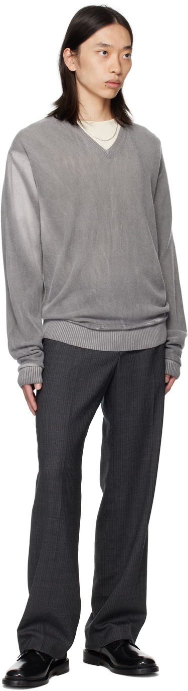 Sweater OUR LEGACY Our Legacy Parallel V-Neck Sweater Grå | M4253PGS, 3