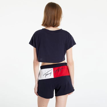 Crop top Tommy Hilfiger Cropped T-shirt Mörkblå | UW0UW03467-DW5, 3