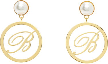 Örhängen Blumarine Blumarine Faux-Pearl Initial Earrings Metallisk | P522W326A, 0