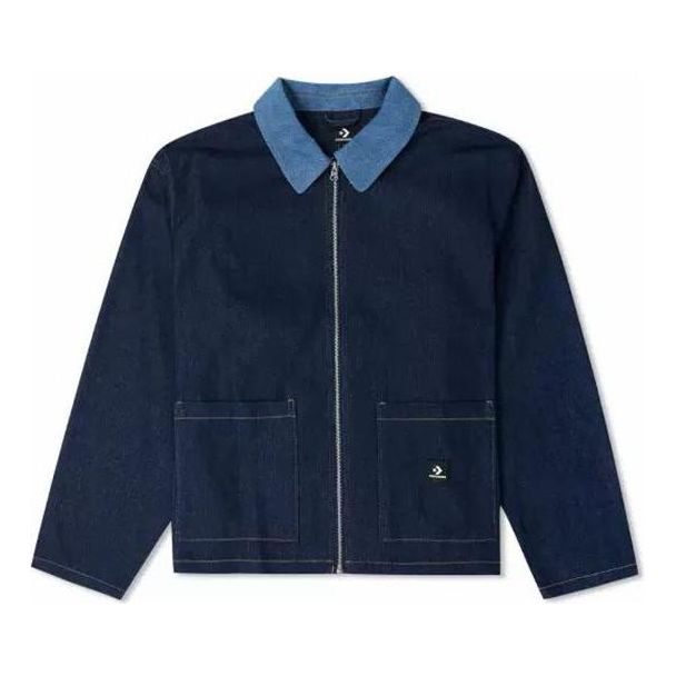 Jacka Converse Denim Shirt Jacket Blå | 10024867-A01