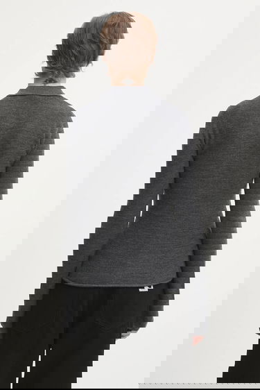 Polotröja GANNI Knitted Argyle Polo Top Grå | K2314, 2