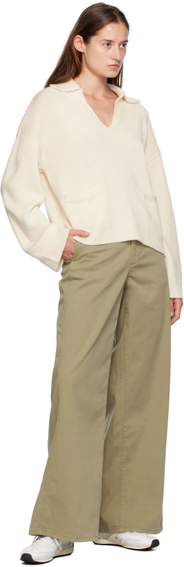 Sweater rag & bone rag & bone Danica Polo Sweater Vit | WAS24F003CA03, 3