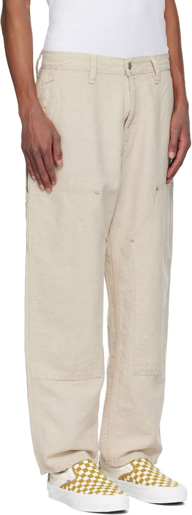 Cargo byxor Carhartt WIP Linen Double Knee Trousers Beige | I033580, 1