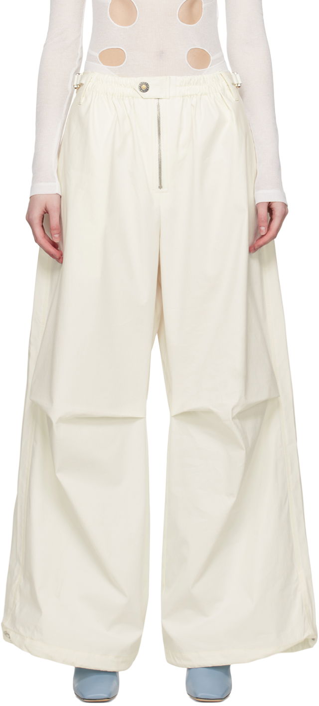 Byxor Dion Lee Zip Trousers Beige | C2131S23