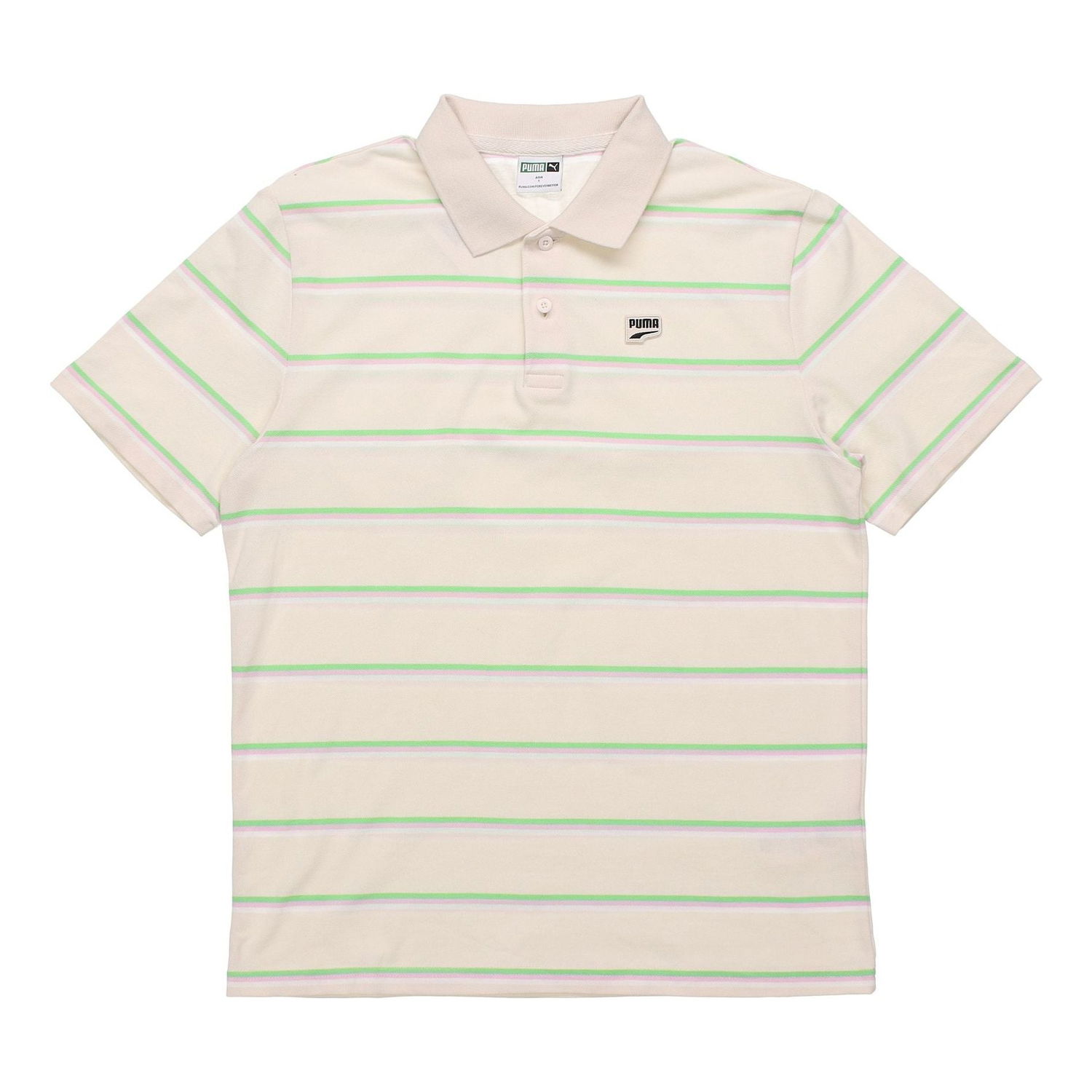 Polotröja Puma Downtown Stripe Polo Shirt Beige | 599781-75, 0