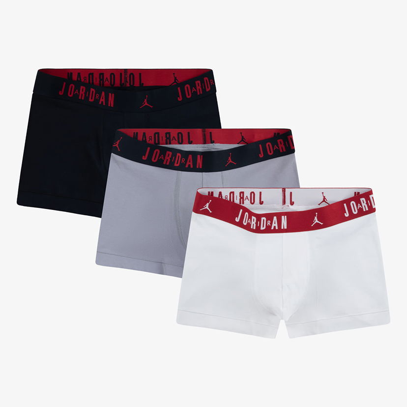 Boxare Jordan Jordan Mens Flight Cotton 3-Pack Tru Black/ White XXL Flerfärgad | JM0693-F66
