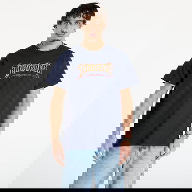 T-shirt Thrasher T-Shirt Thrasher Cracked by Exteenager Mörkblå | 145774, 0