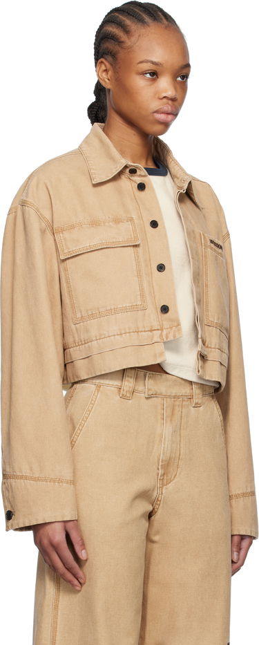 Jacka We11done We11done Cropped Work Jacket Beige | WD-JK0-25-055-W-BG, 1