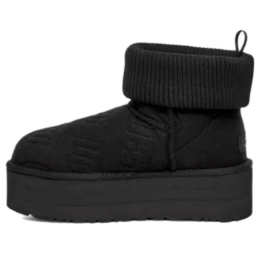 Sneakers och skor UGG Classic Mini Platform Felted Boots Svart | 1144047-BLK, 0