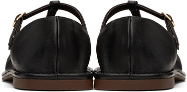 Sneakers och skor The Row The Row Square T-Strap Ballerina Flats Svart | F1599-SL3, 1