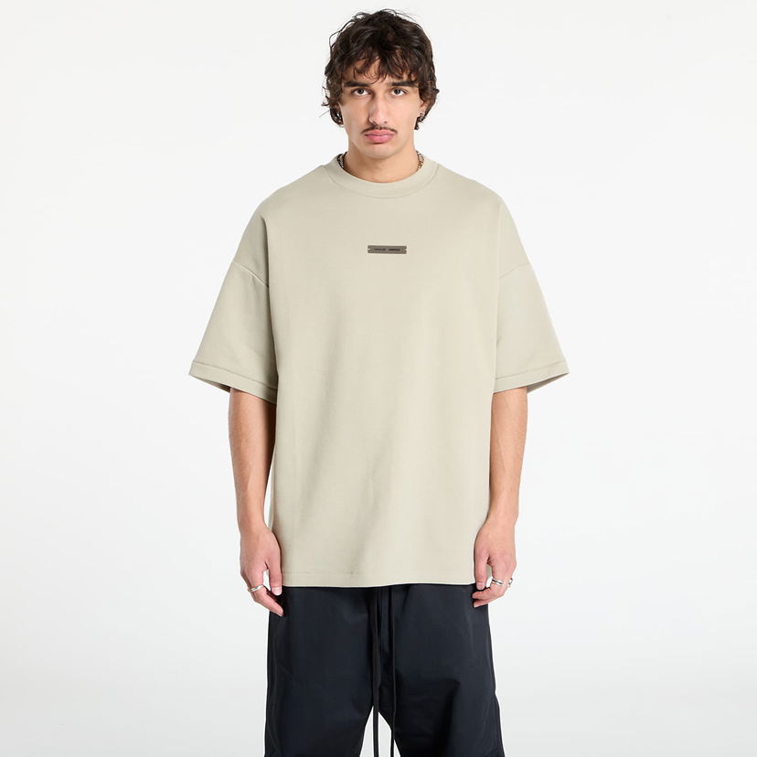 T-shirt Fear of God Fear of God Essentials Pique 90's Short Sleeve T-Shirt Beige | 125SP254416F-659