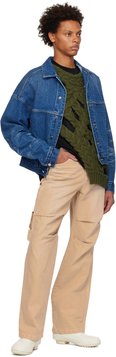 Jacka We11done We11done Printed Denim Jacket Blå | WD-DJ3-22-376-U-BL, 3
