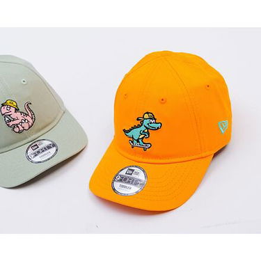 Keps New Era Dinosaur 9FORTY Adjustable Hat Toddler Orange | 60595418, 3