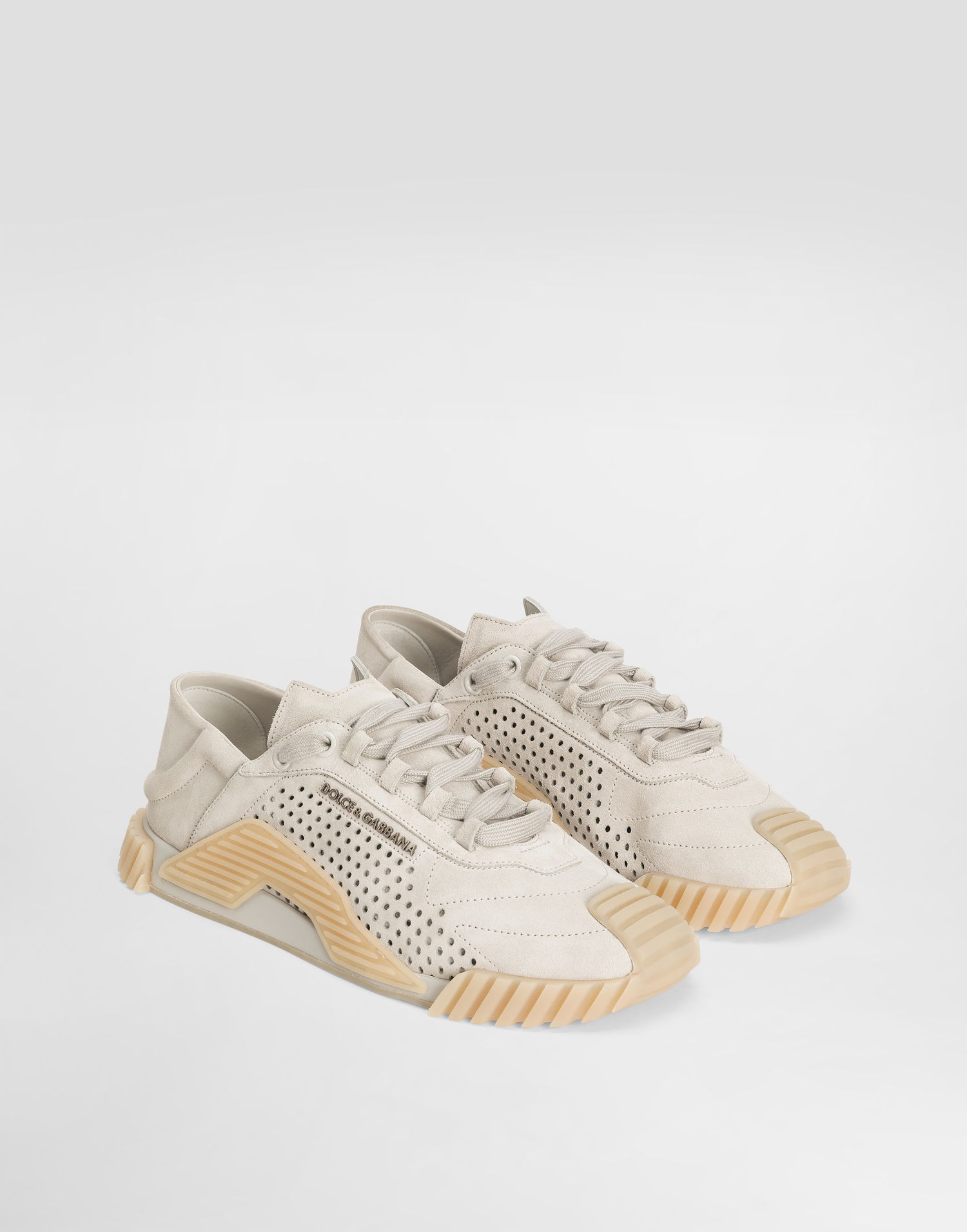 Tillbehör Dolce & Gabbana Dolce & Gabbana Mixed-materials NS1 Slip-on Beige | CS2286AS70787565, 1