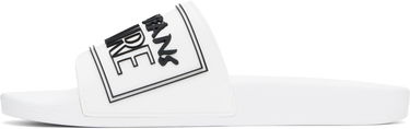 Sneakers och skor Versace Versace Jeans Couture Logo Shelly Pool Slides Vit | E78YA3SQ3_EZSC22, 2