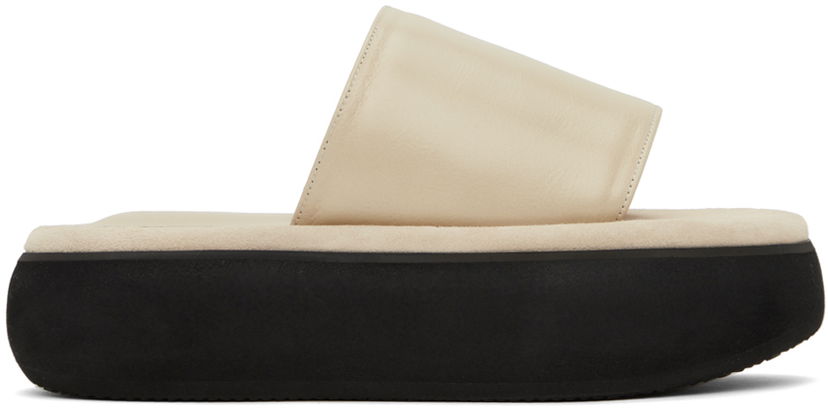 Skovård OSOI OSOI Boat Padded Slides Beige | 21FS030-14-02