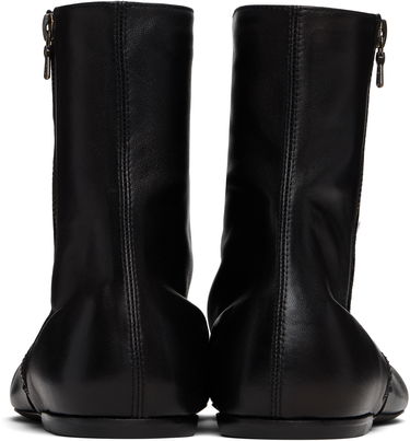 Kläder Dries Van Noten Dries Van Noten Leather Sock Boots Grön | MS251-1318, 4