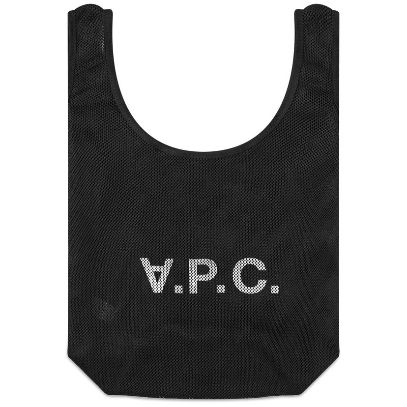 Tygpåse A.P.C. Rebound Mesh Shopping Bag Svart | PSAEU-H61679-LZZ