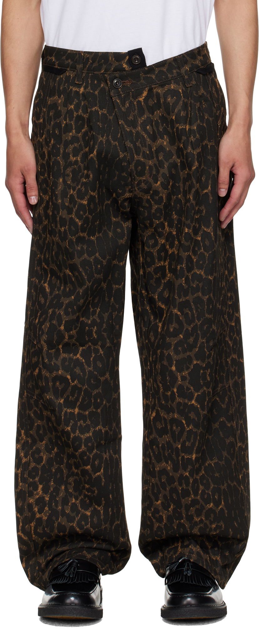 Byxor Andersson Bell Andersson Bell Crossover Carpenter Wide Leg Pants Brun | apa836m