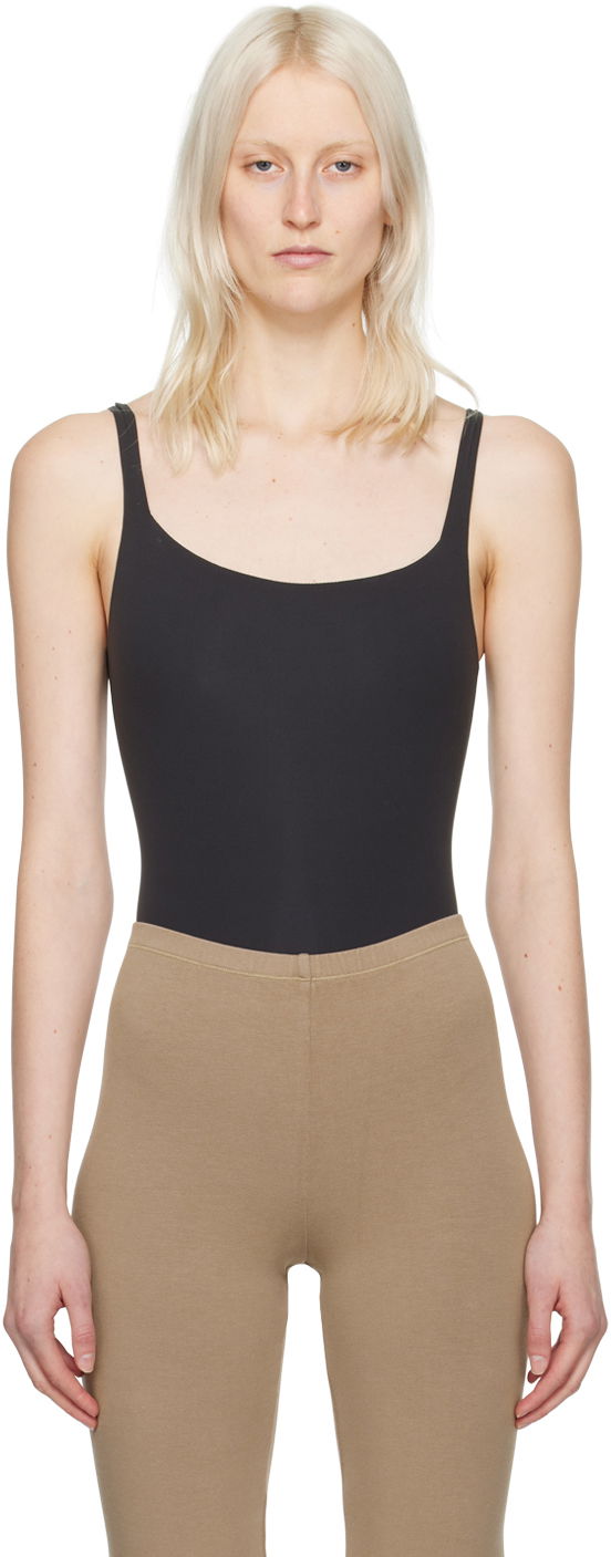 Kropp SKIMS SKIMS Fits Everybody Square Neck Bodysuit Svart | BS-SCN-0294