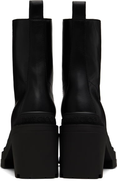 Skovård Jimmy Choo Jimmy Choo Eugenie 80 Leather Boots Svart | EUGENIE 80 SQM, 1